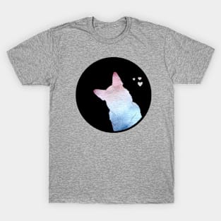 German Shepherd Love - Soft Lilac Silhouette T-Shirt